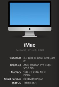 Apple iMac 27" 5K 2020